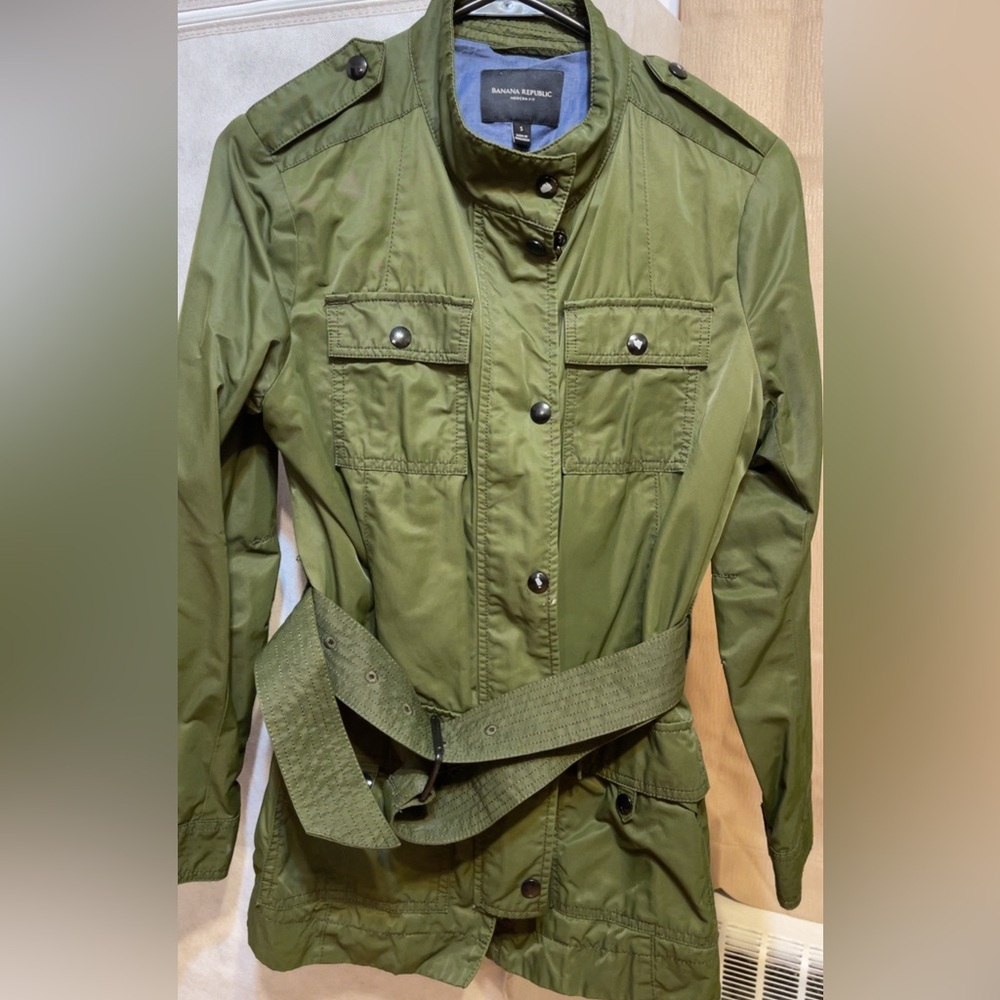 Banana Republic Utility Jacket in Sage Green